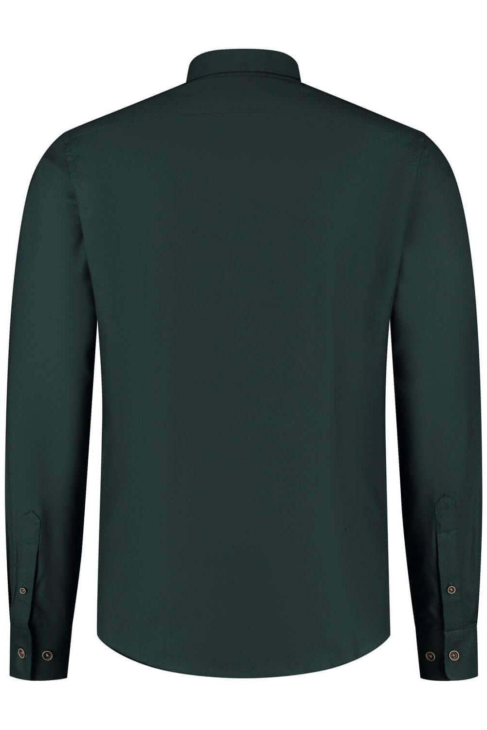 Overhemd Blumfontain uni donkergroen - Gents