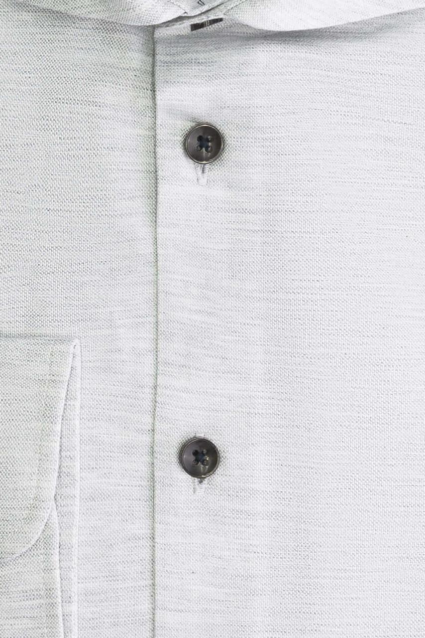 Overhemd Blumfontain uni structuur grijs - Gents