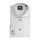 Overhemd Blumfontain uni structuur grijs - Gents