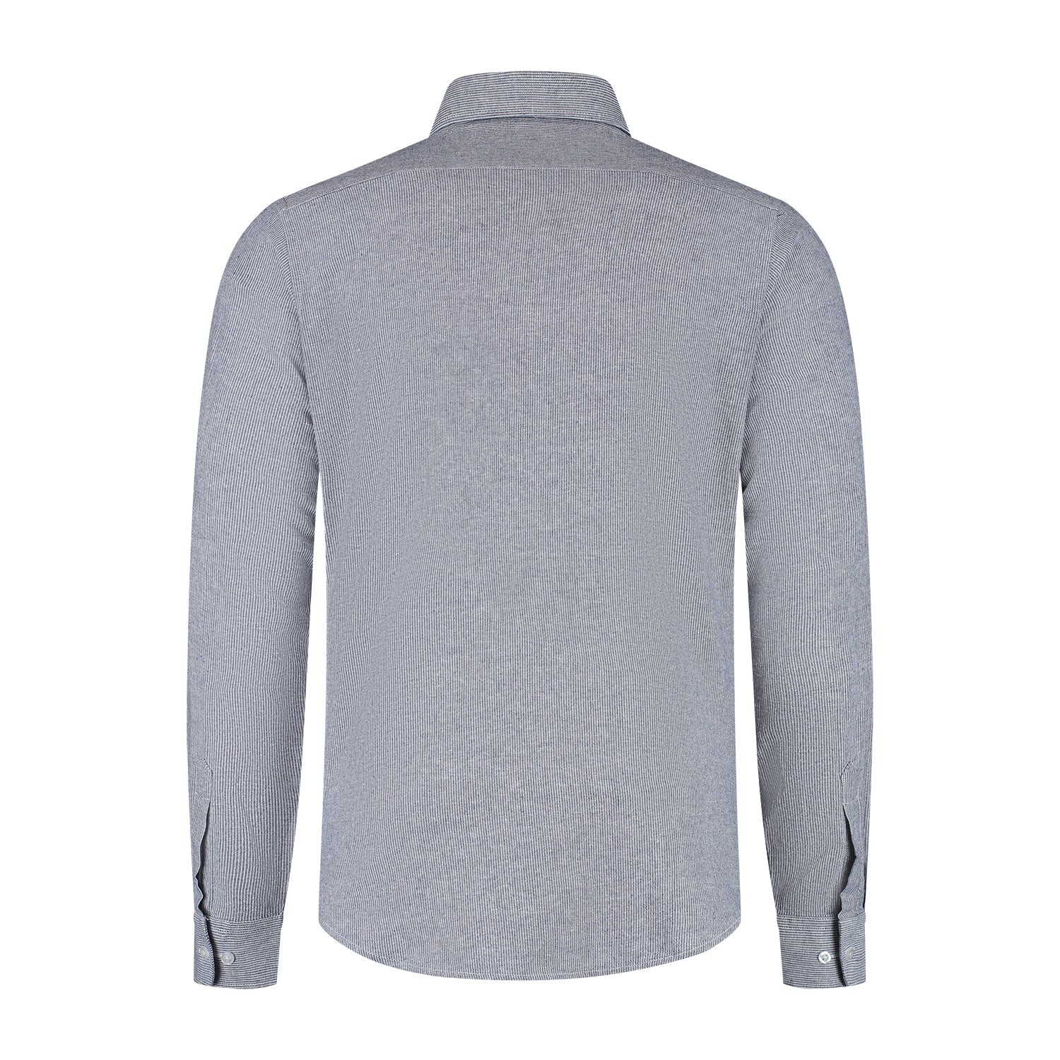 Overhemd linnen - katoen ministreep blauw - Gents