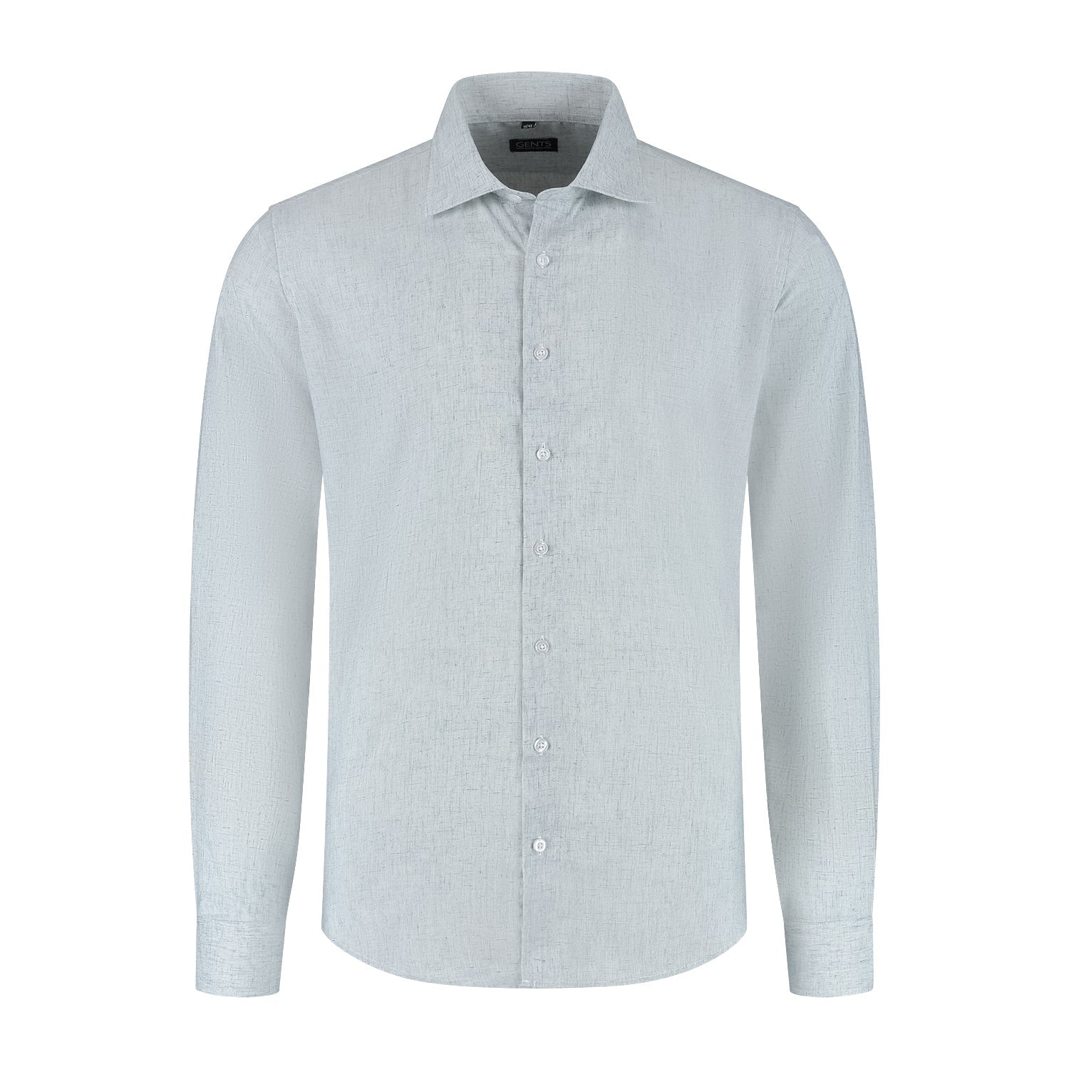 Overhemd linnenmix lichtgroen - Gents