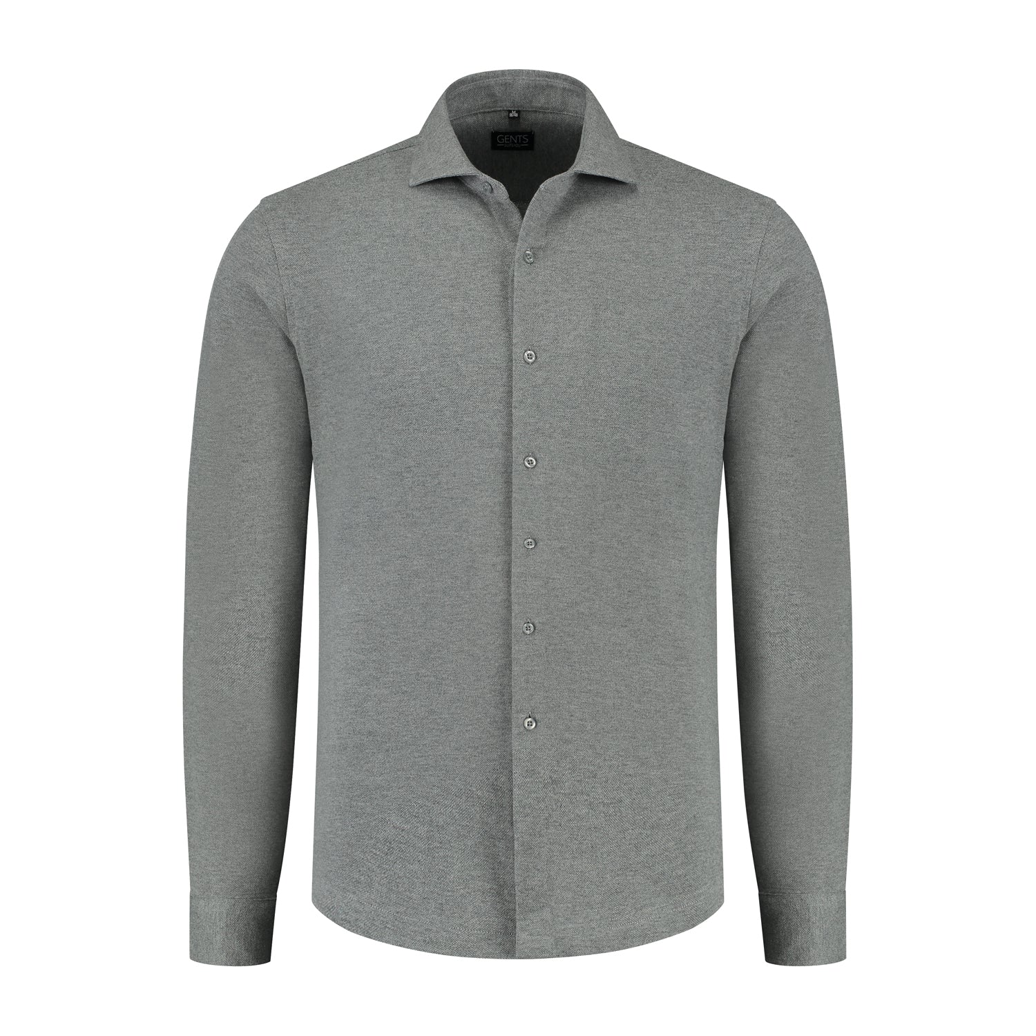 Overhemd pique grijs - Gents