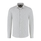 Overhemd stretch streep grijs - Gents