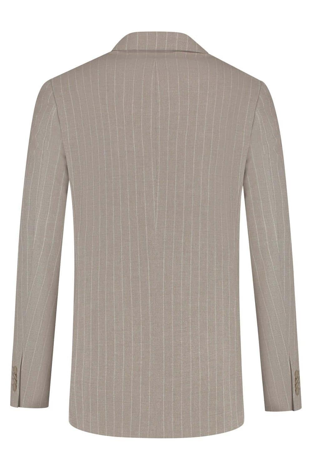Pak 2 - rij streep grijsbruin - Gents