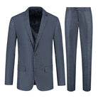 Pak birdseye structuur blauw - Gents