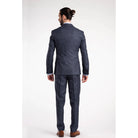 Pak birdseye structuur blauw - Gents