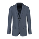 Pak birdseye structuur blauw - Gents