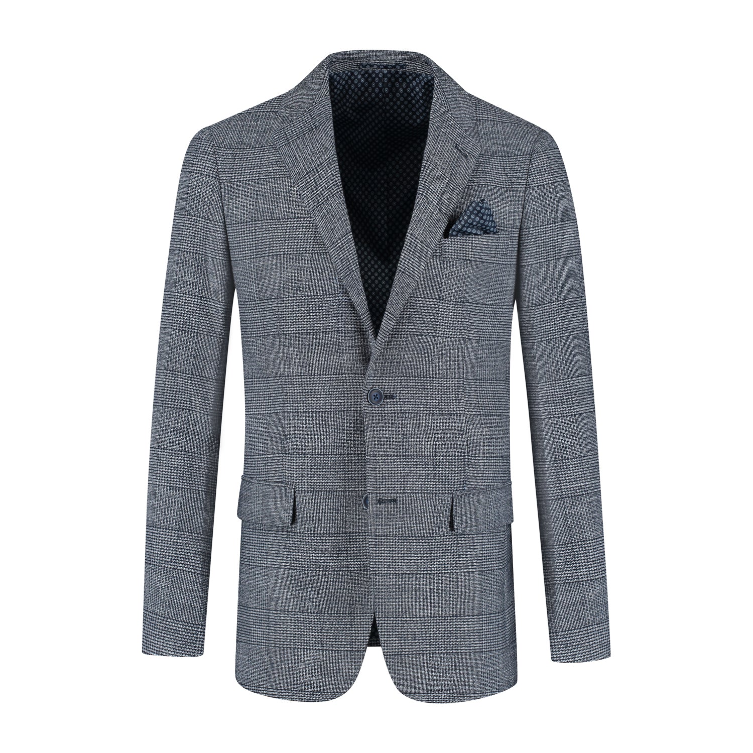 Pak Glen Check blauw - Gents