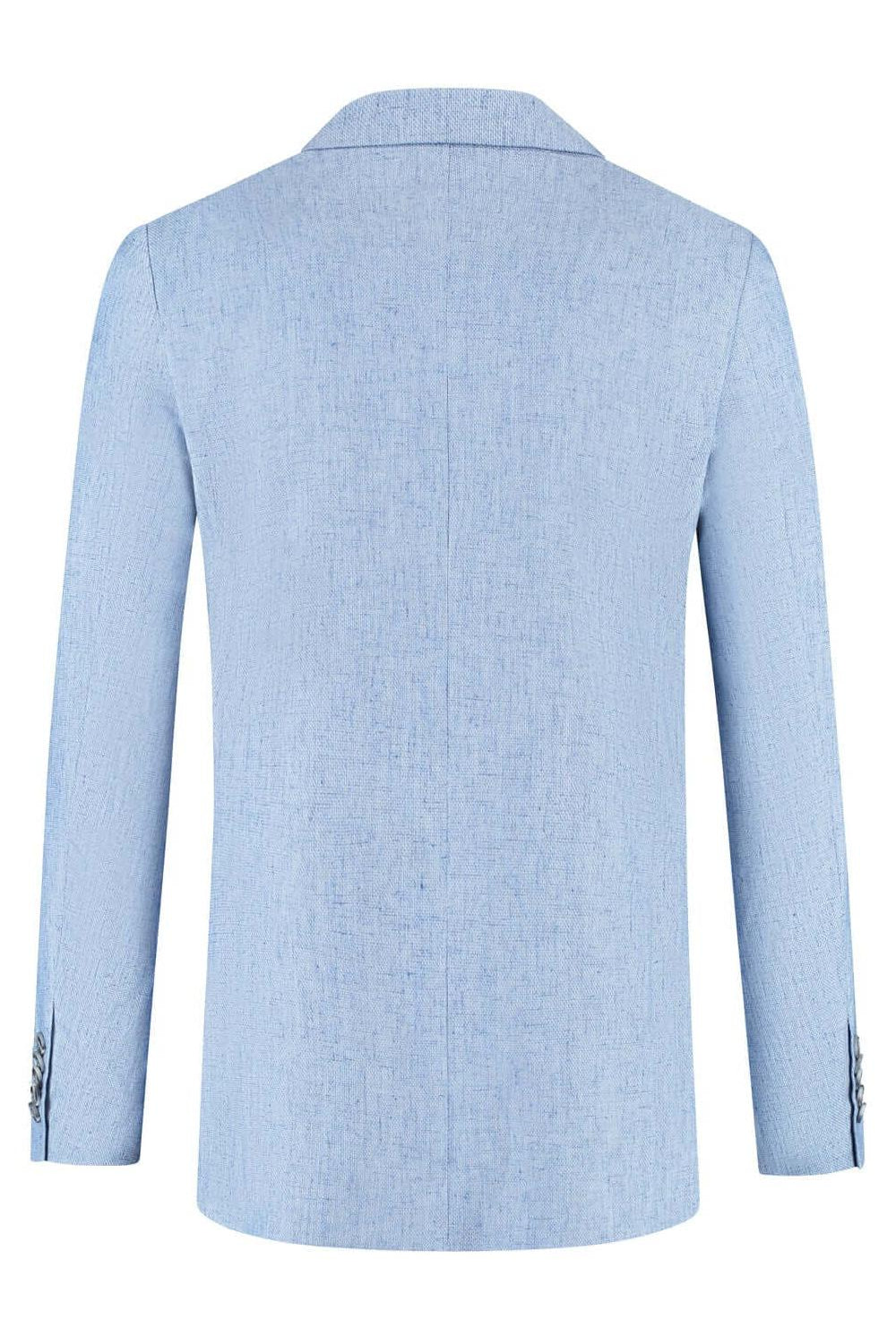 Pak linnenblend duifblauw 3-delig