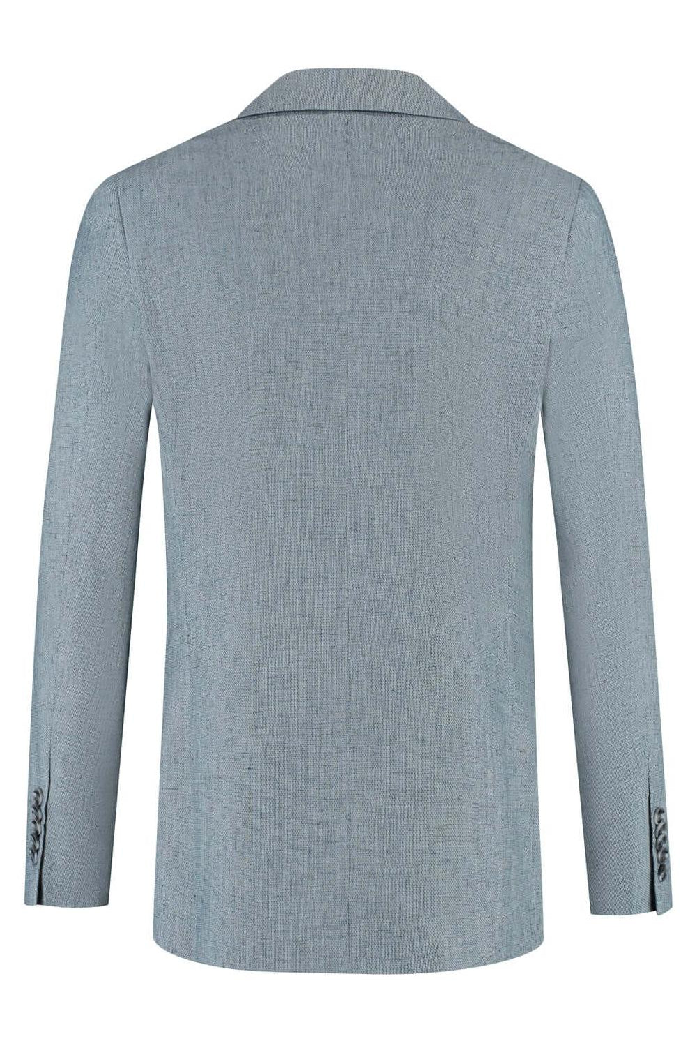 Pak linnenblend mistgroen 3-delig