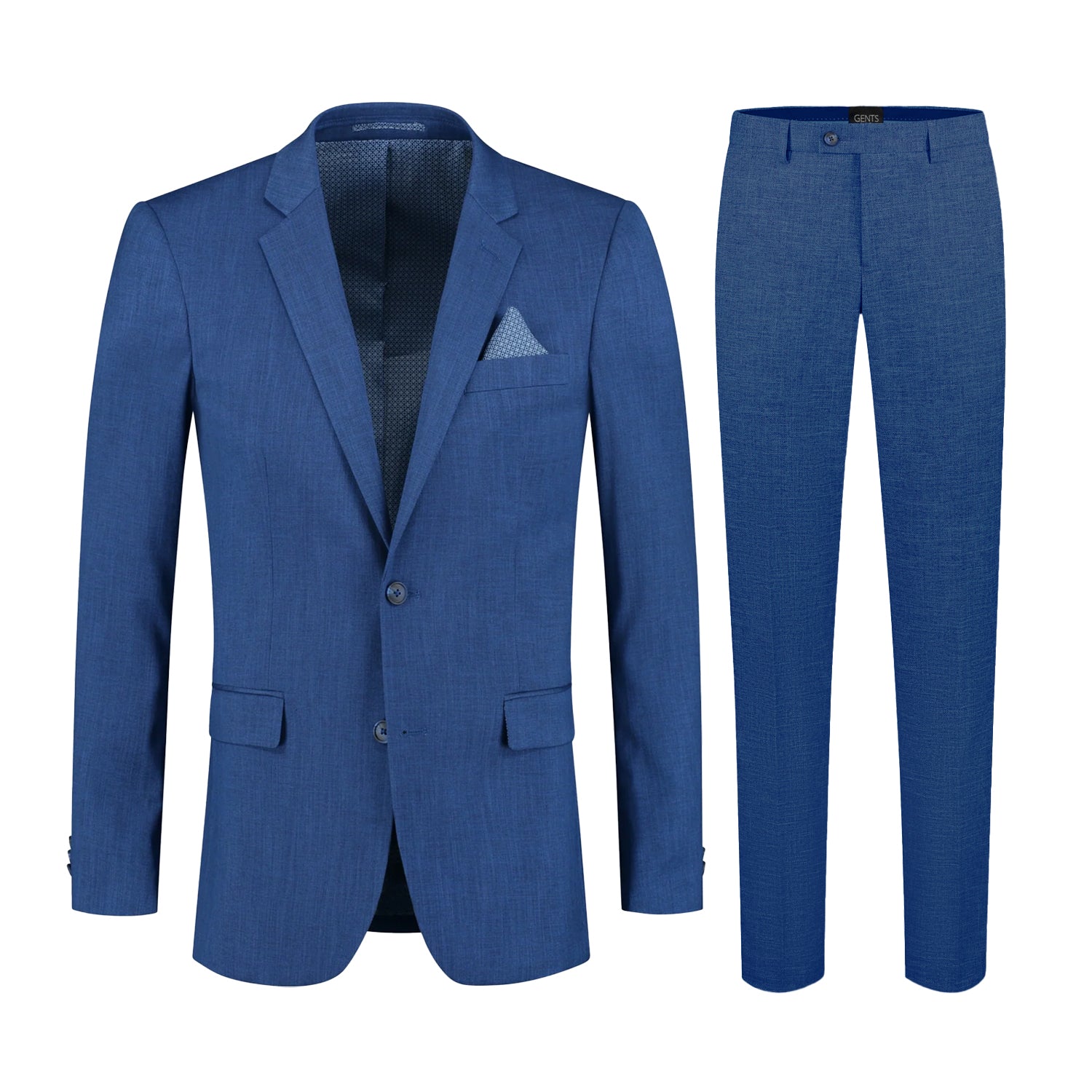 Pak linnenlook blauw 2 - delig - Gents
