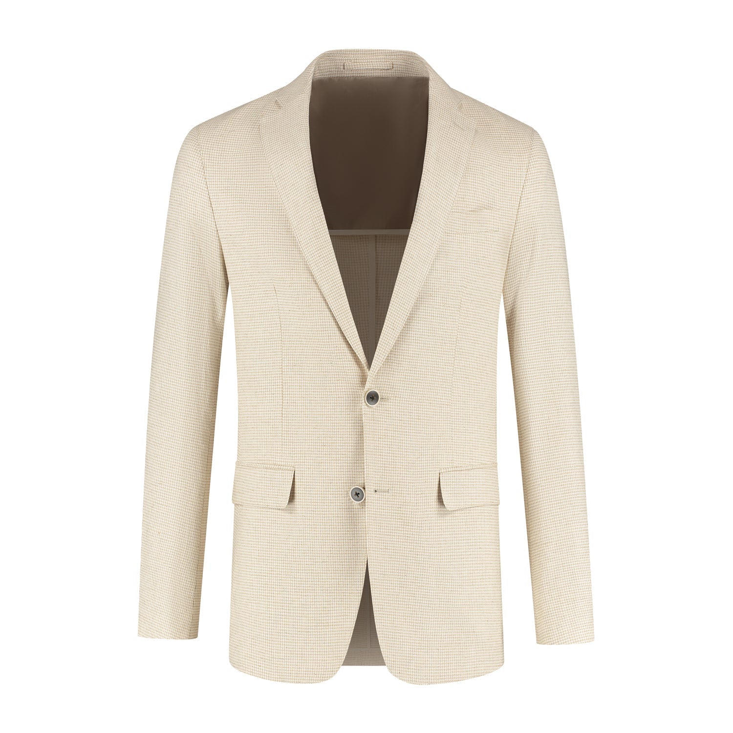 Pak pied - de - poule linnen - katoen beige - Gents