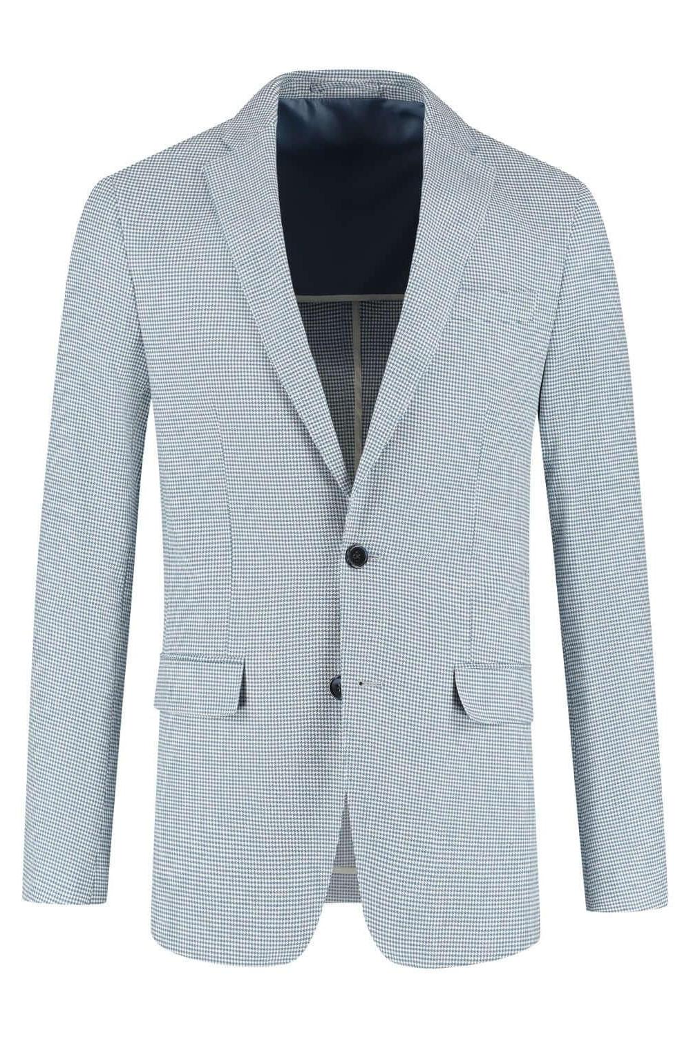 Pak pied - de - poule linnen - katoen blauw - Gents