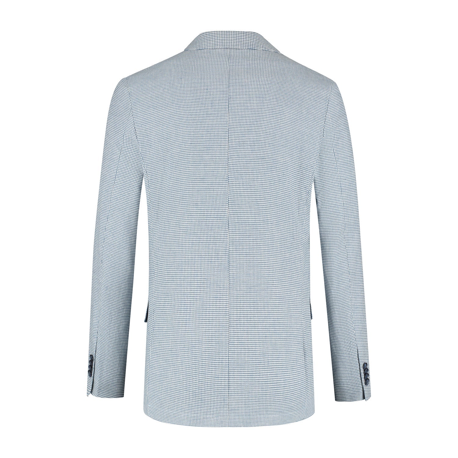 Pak pied - de - poule linnen - katoen blauw - Gents