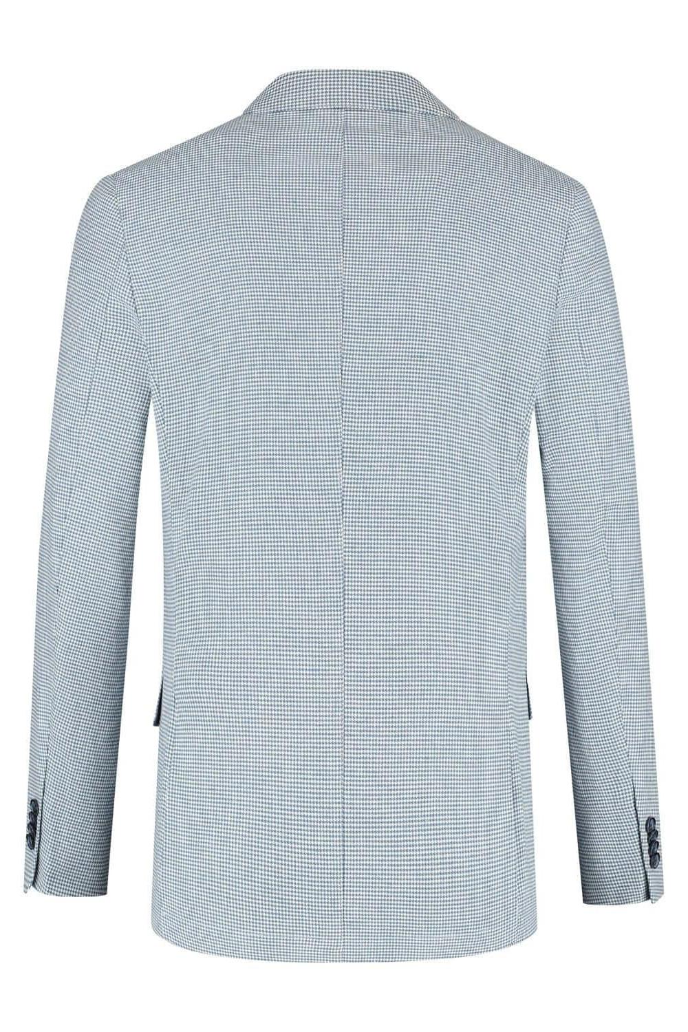 Pak pied - de - poule linnen - katoen blauw - Gents