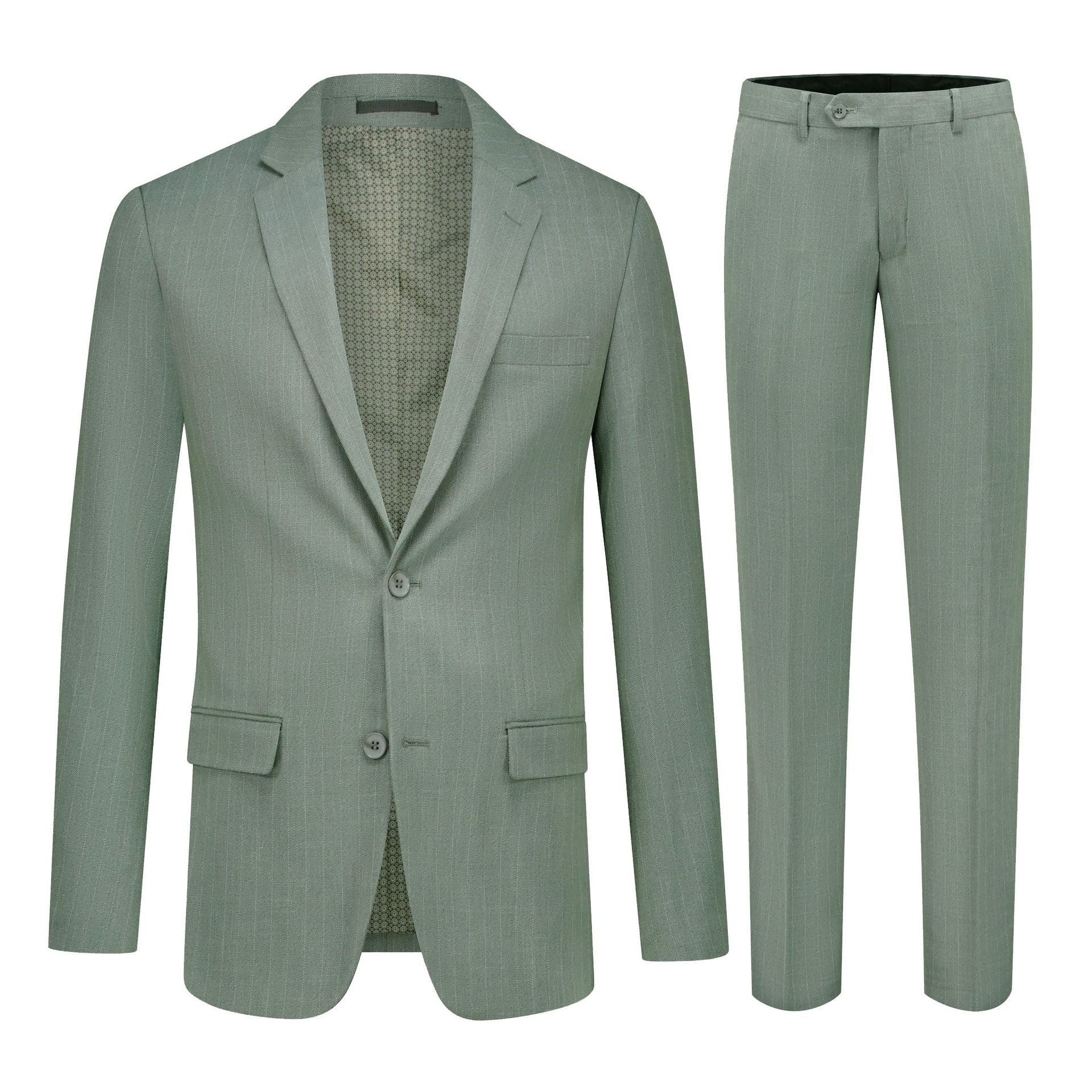 Pak pinstripe groen - Gents