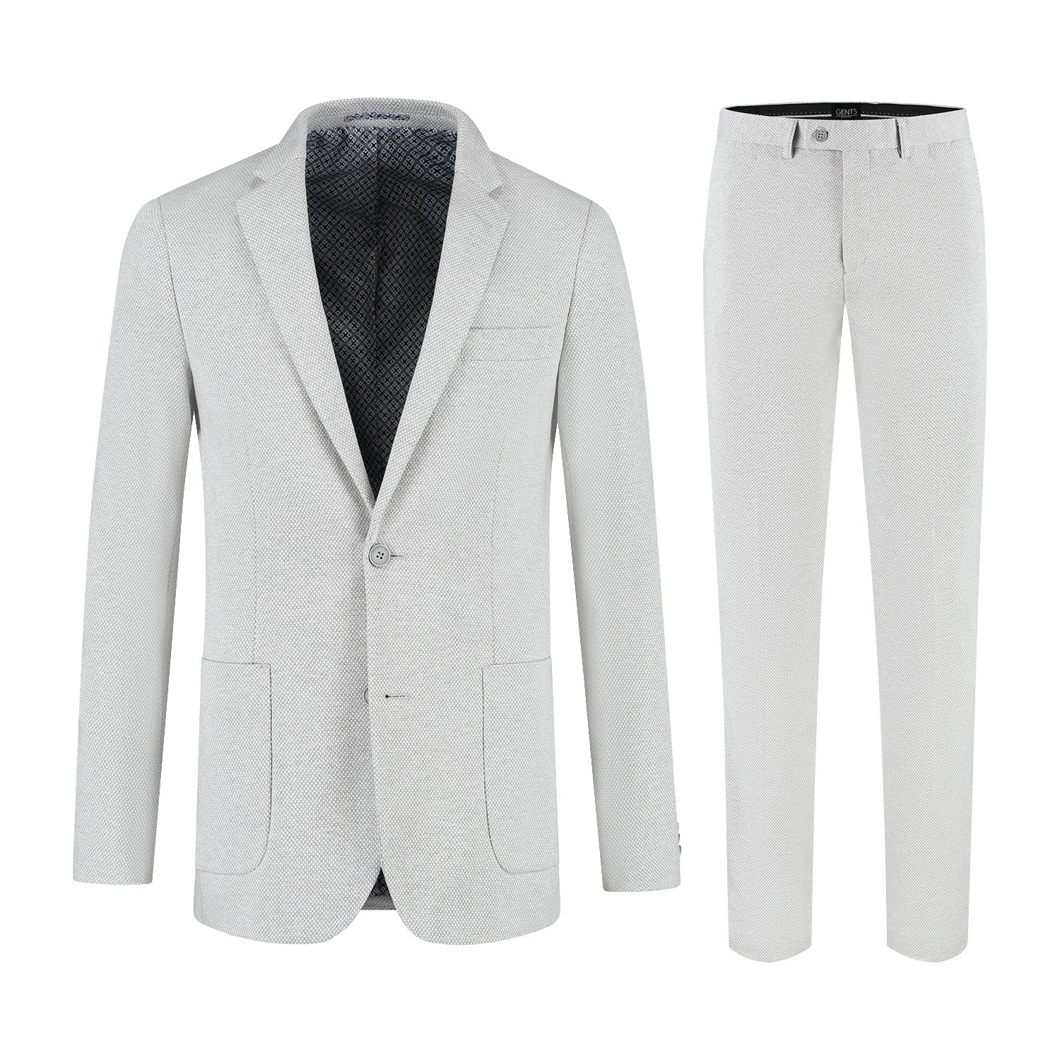 Pak Stretch Lichtgrijs - Gents