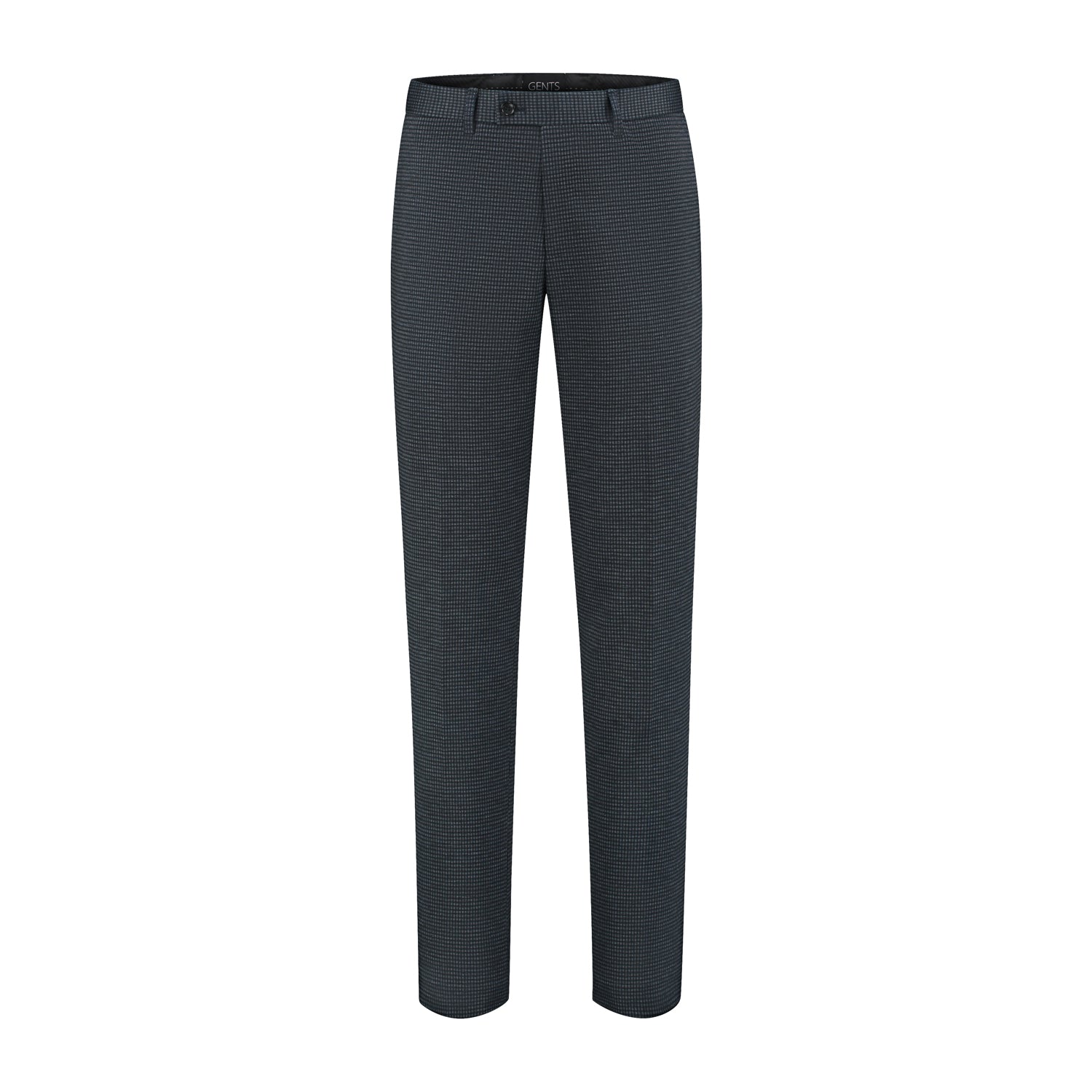 Pantalon miniruit blauw - grijs - Gents