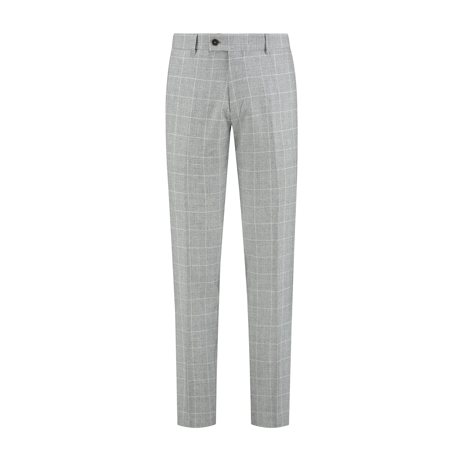 Pantalon ruit lichtgrijs - Gents
