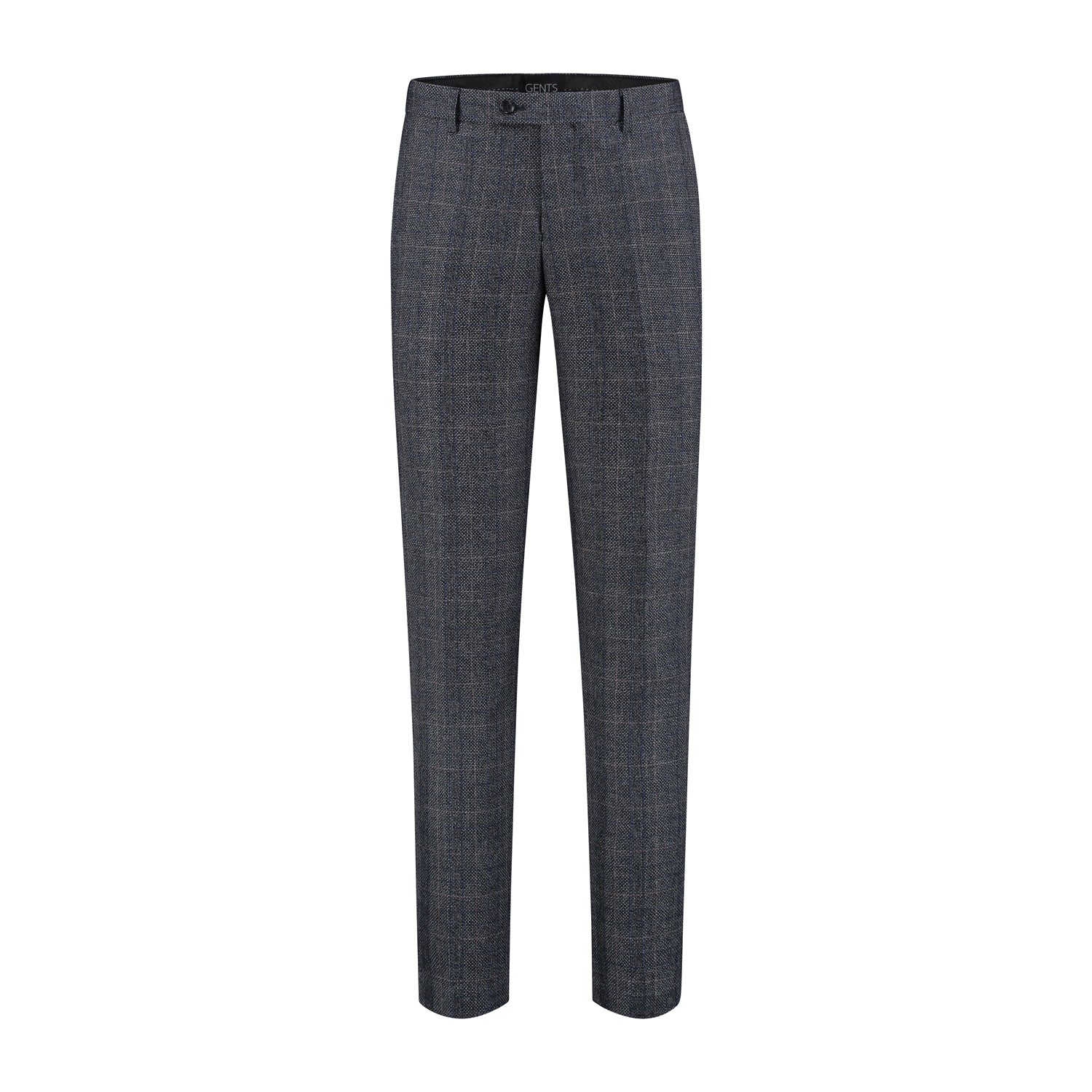 Pantalon tweedlook ruit blauw - Gents