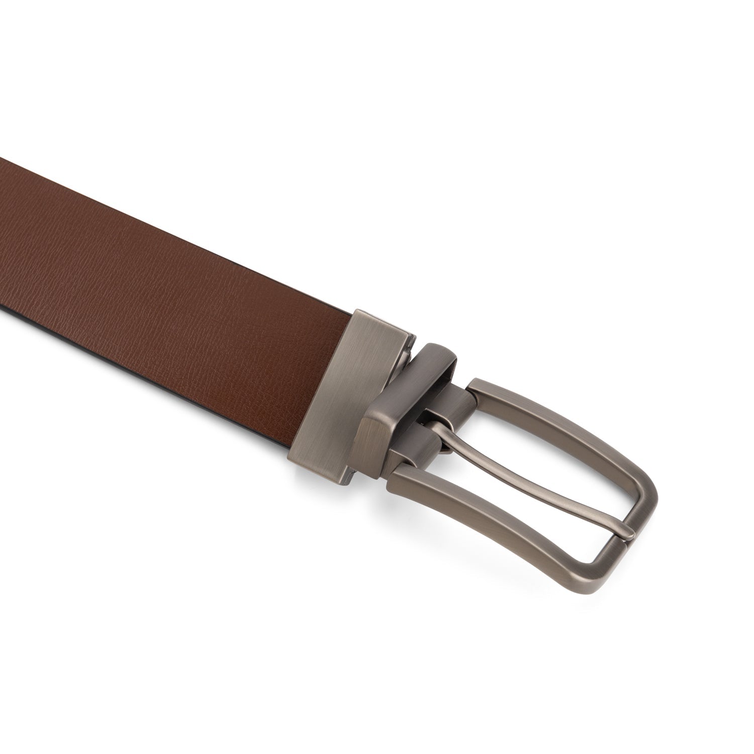 Reversible riem leder zwart/bruin - Gents