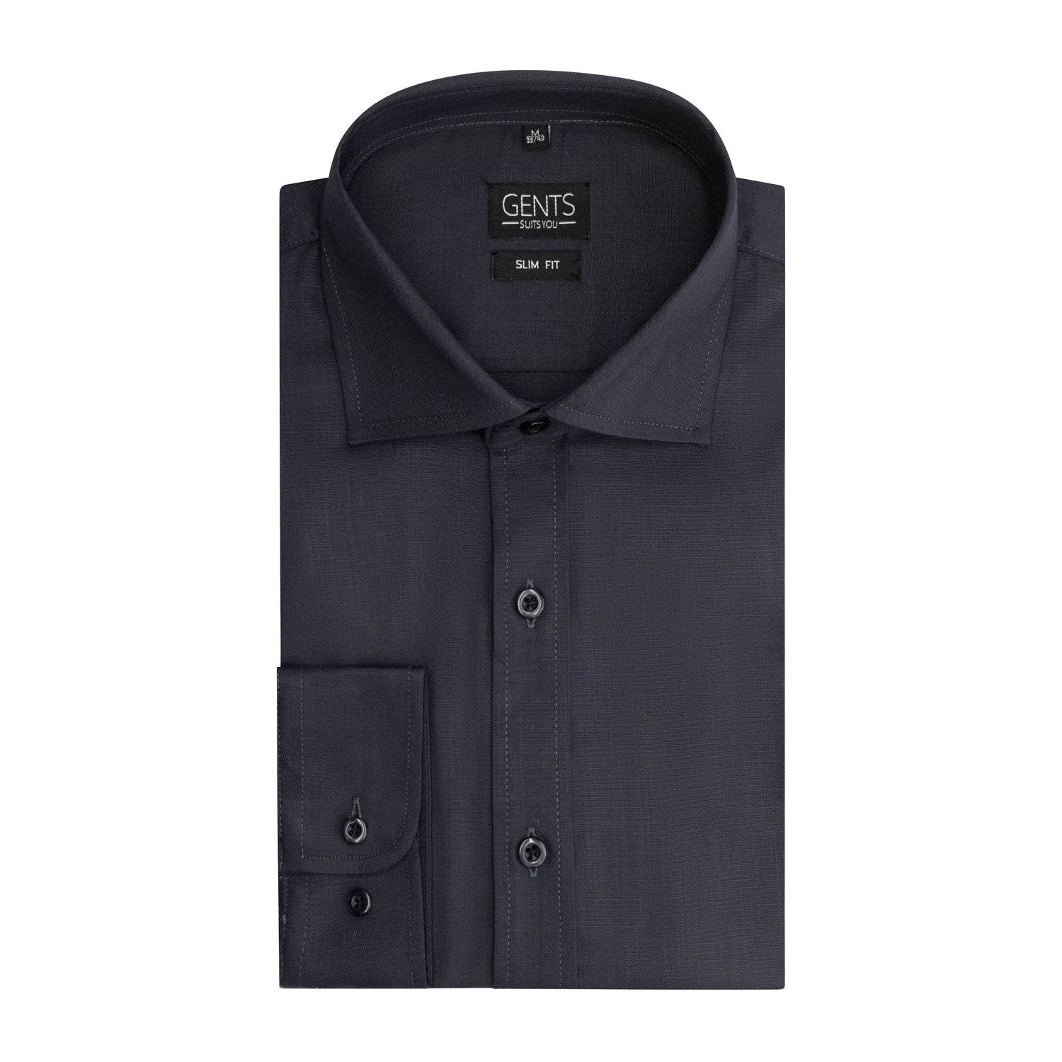 Slimfit bamboe grijs - Gents