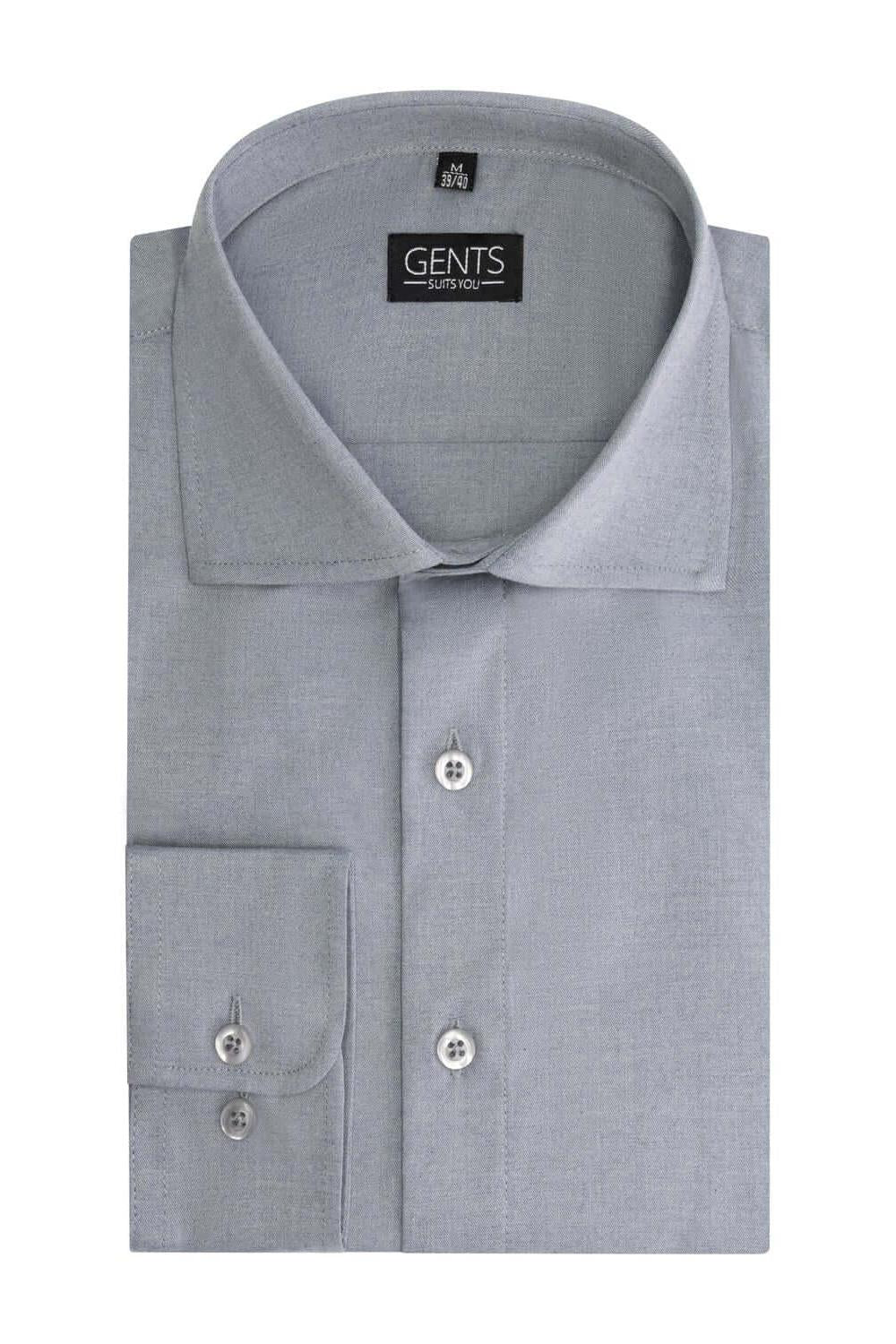 Slimfit bamboe lichtgrijs - Gents