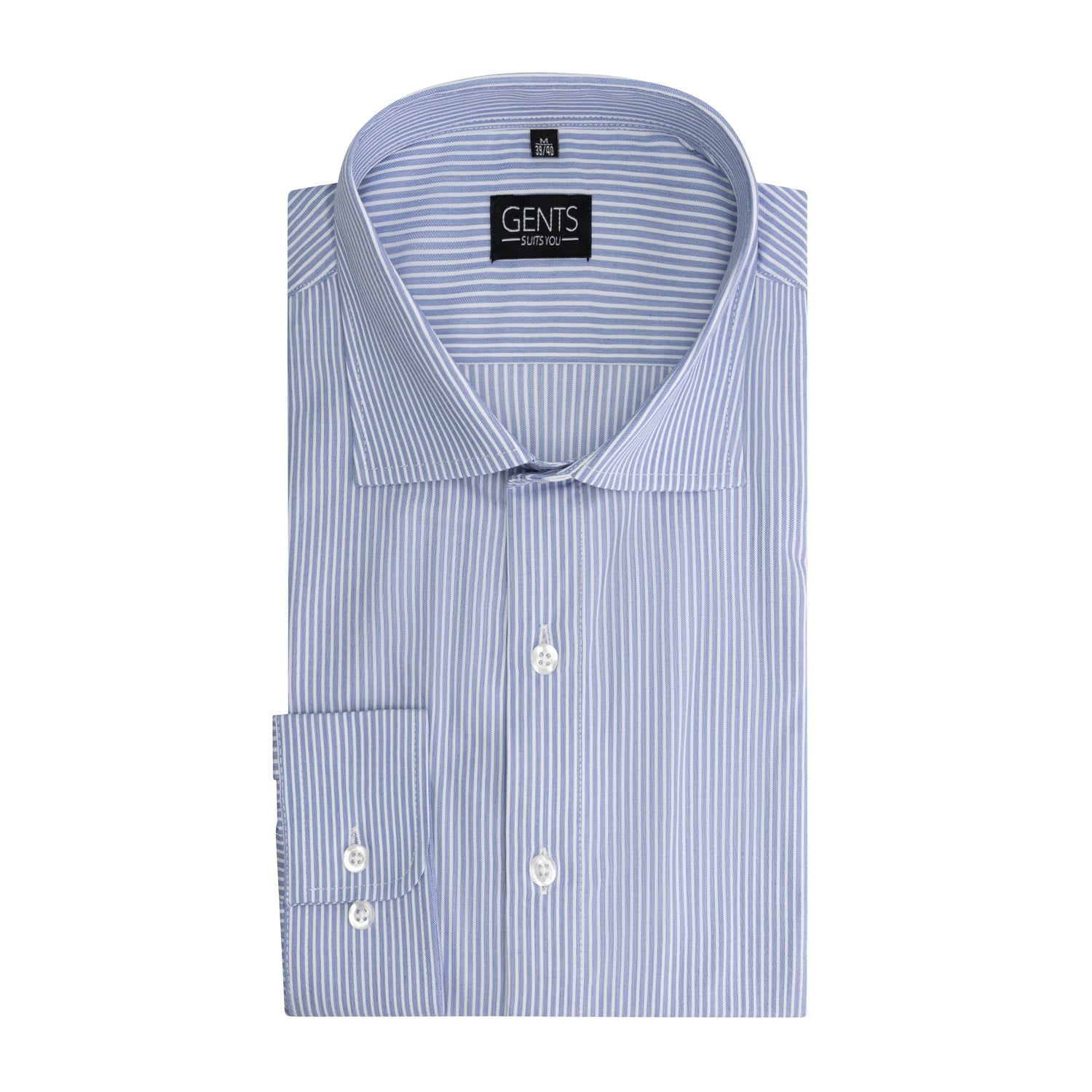 Streep blauw - wit - Gents