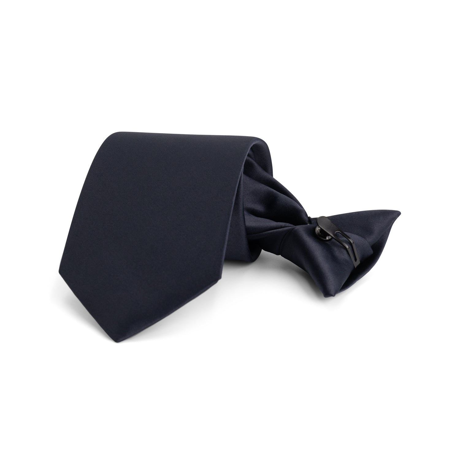 Stropdas clip on donkerblauw - Gents