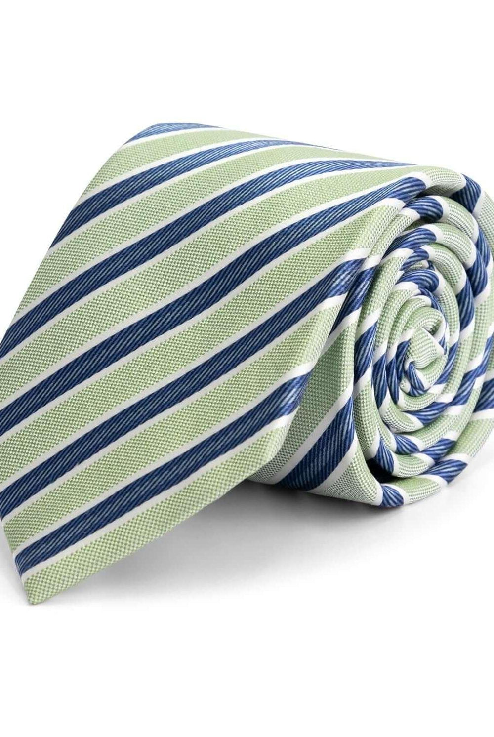 stropdas zijde Blauw/Groen