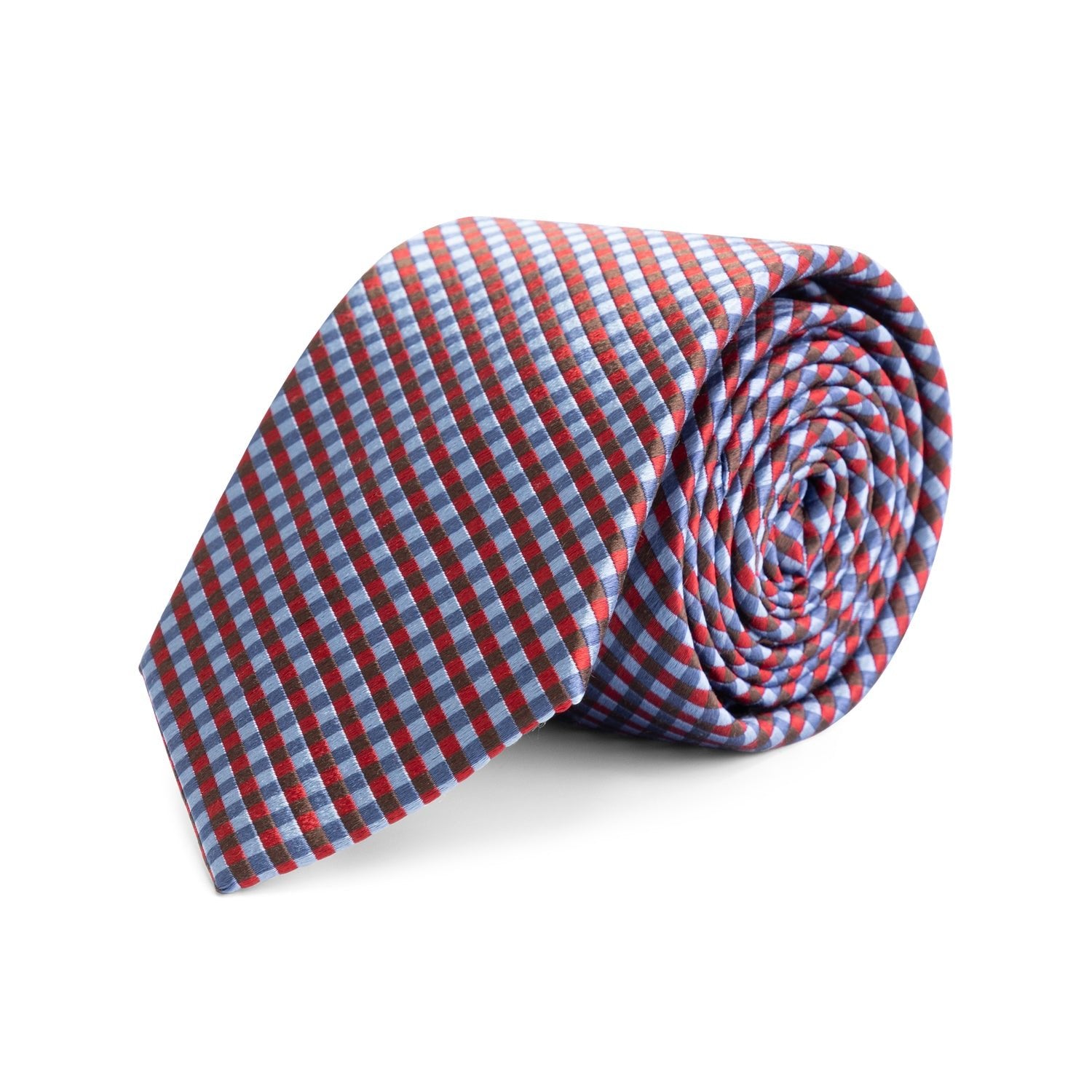 stropdas zijde Blauw Rood - Gents