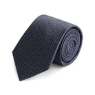 Stropdas zijde navy met ruit - Gents