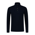 Trui rits - knopen blauw - Gents
