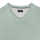 Trui V - hals softcotton oudgroen - Gents