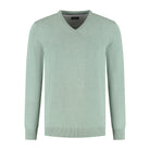Trui V - hals softcotton oudgroen - Gents