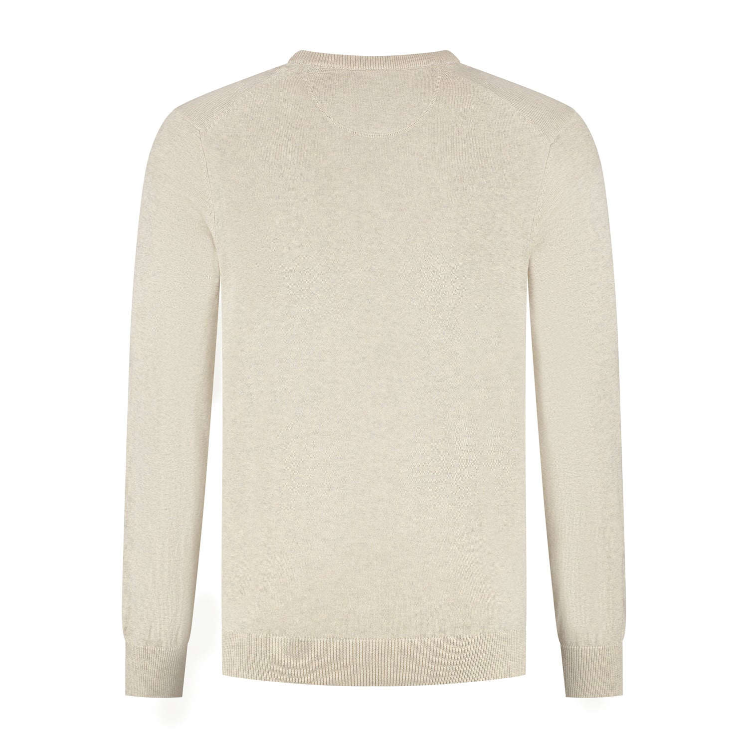 Trui V - hals softcotton zand - Gents