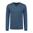 V - neck merinoblend blauw - Gents