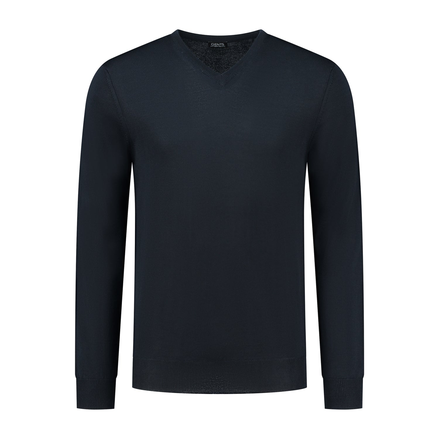 V - neck merinoblend navy - Gents