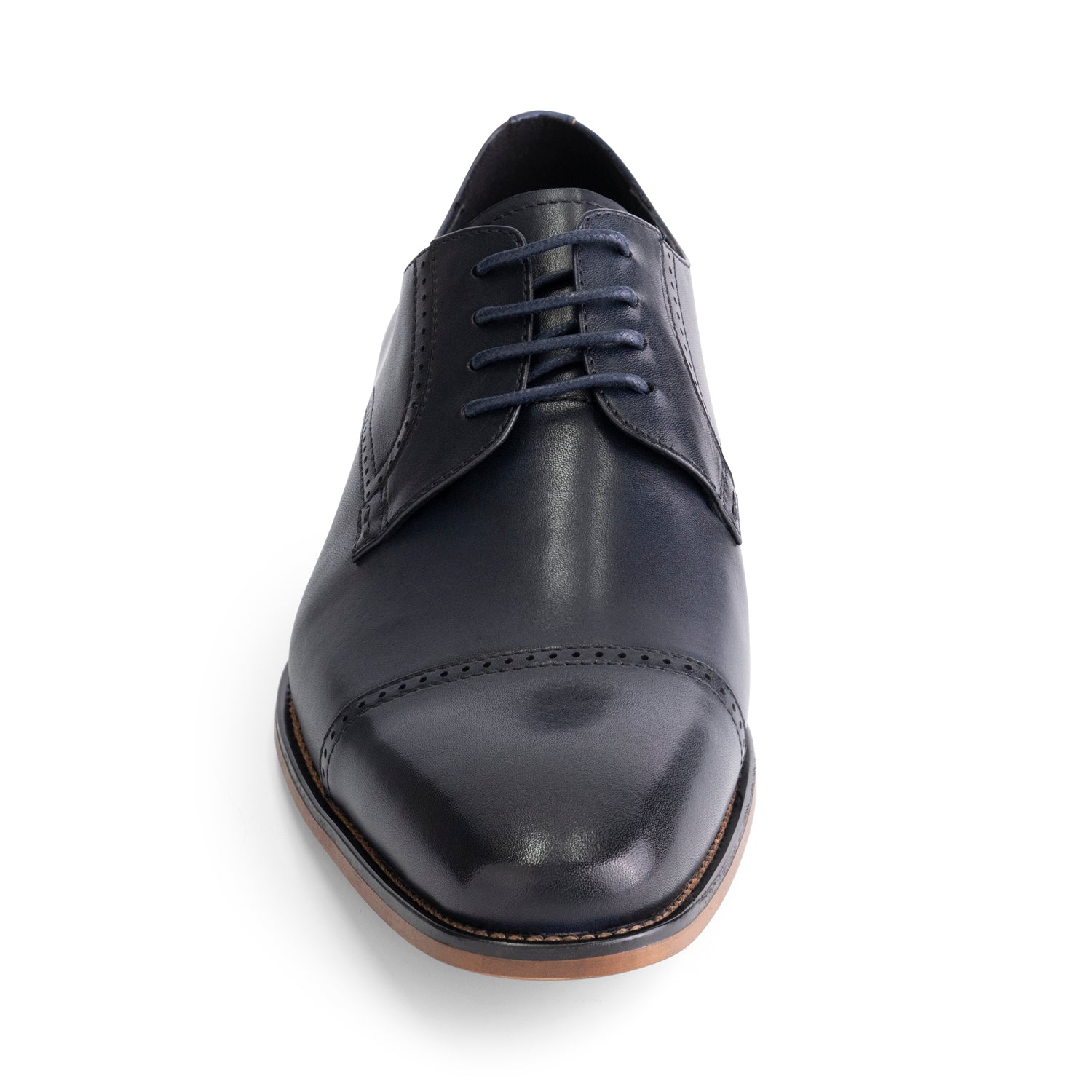 Veterschoen cap toe navy - Gents