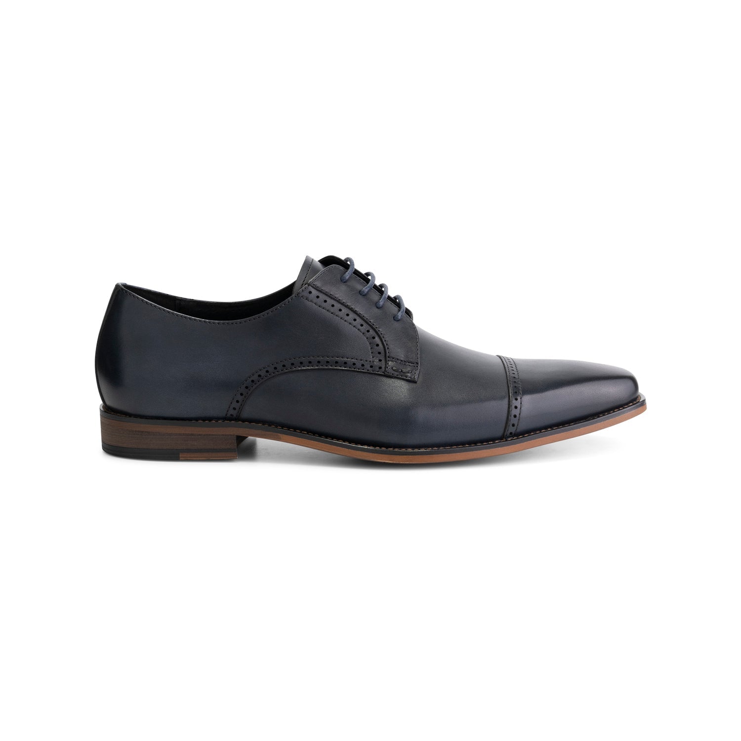 Veterschoen cap toe navy - Gents