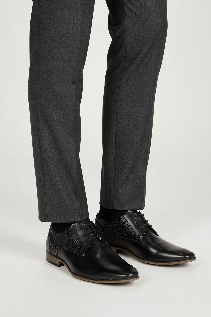 Veterschoen splitleer met broek