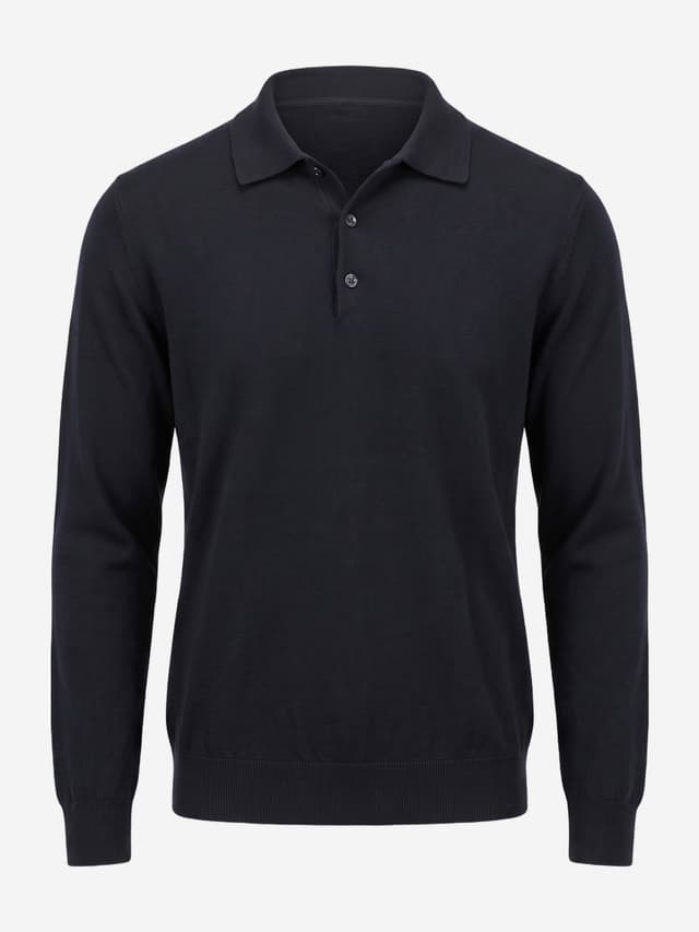 Pullover Polokragen Blueblack