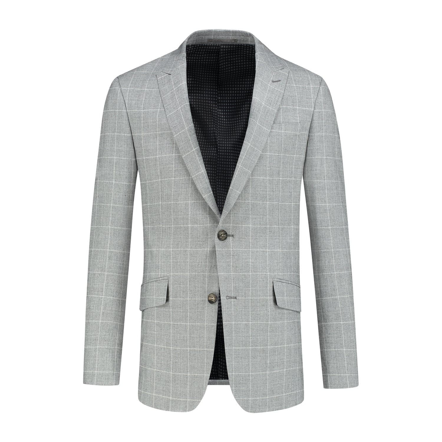 Veste carreaux gris clair — afbeelding 3