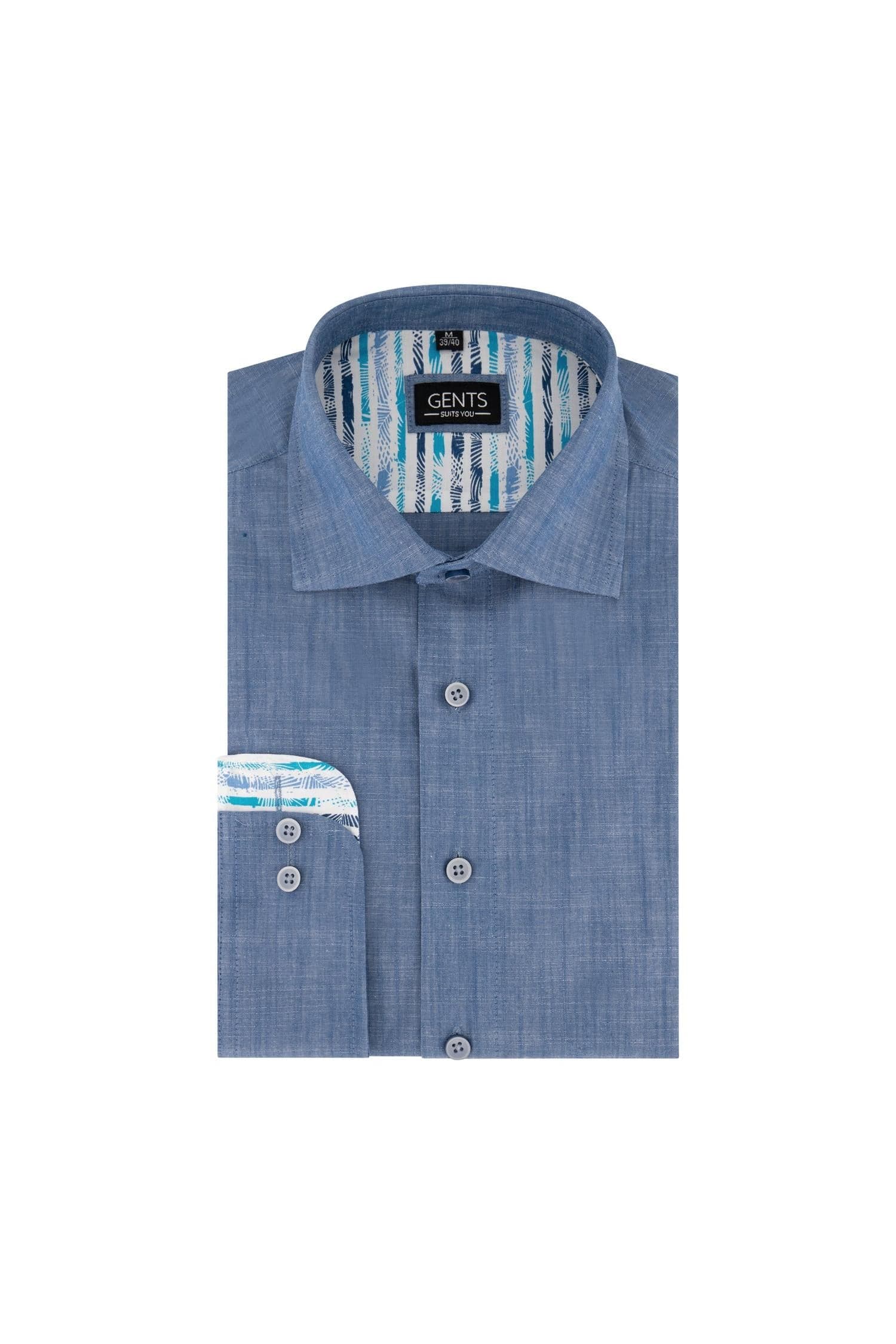 Camisa lino azul — afbeelding 3