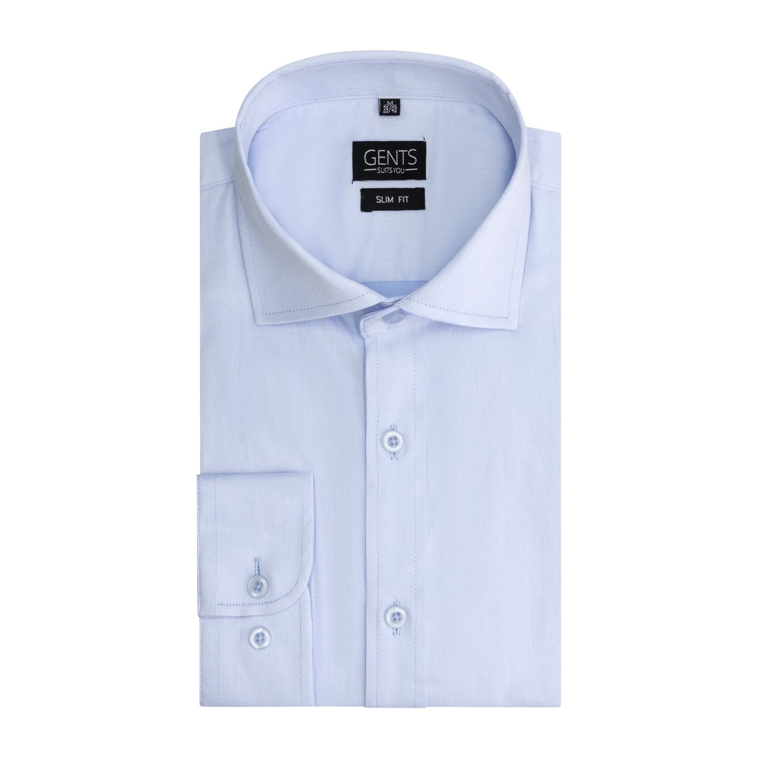 Slim Fit Bambus Hellblau — afbeelding 3