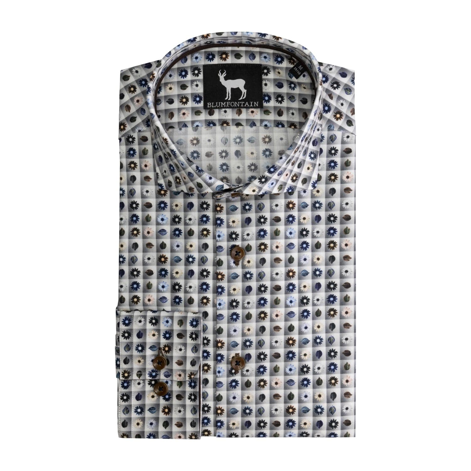 Estampado raya-floral gris — afbeelding 4