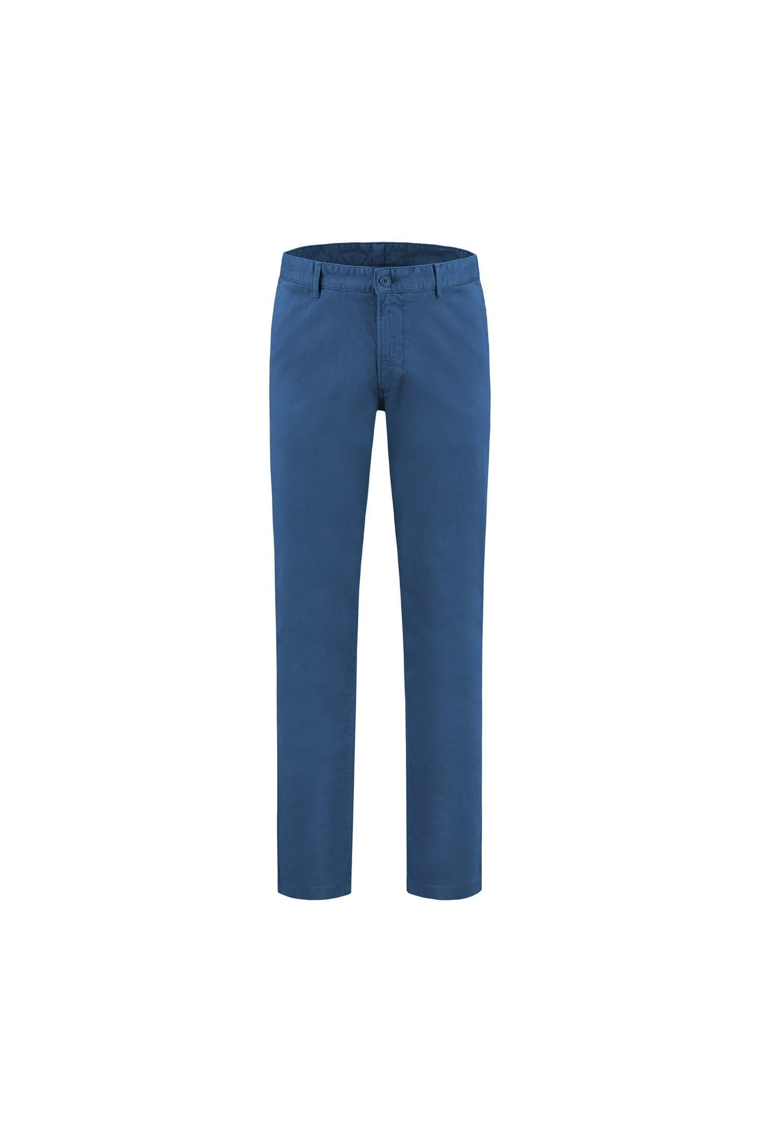Chino seas-nos royal blue, comfortabele koningsblauwe chino met stretch, katoen-elastaan mix.