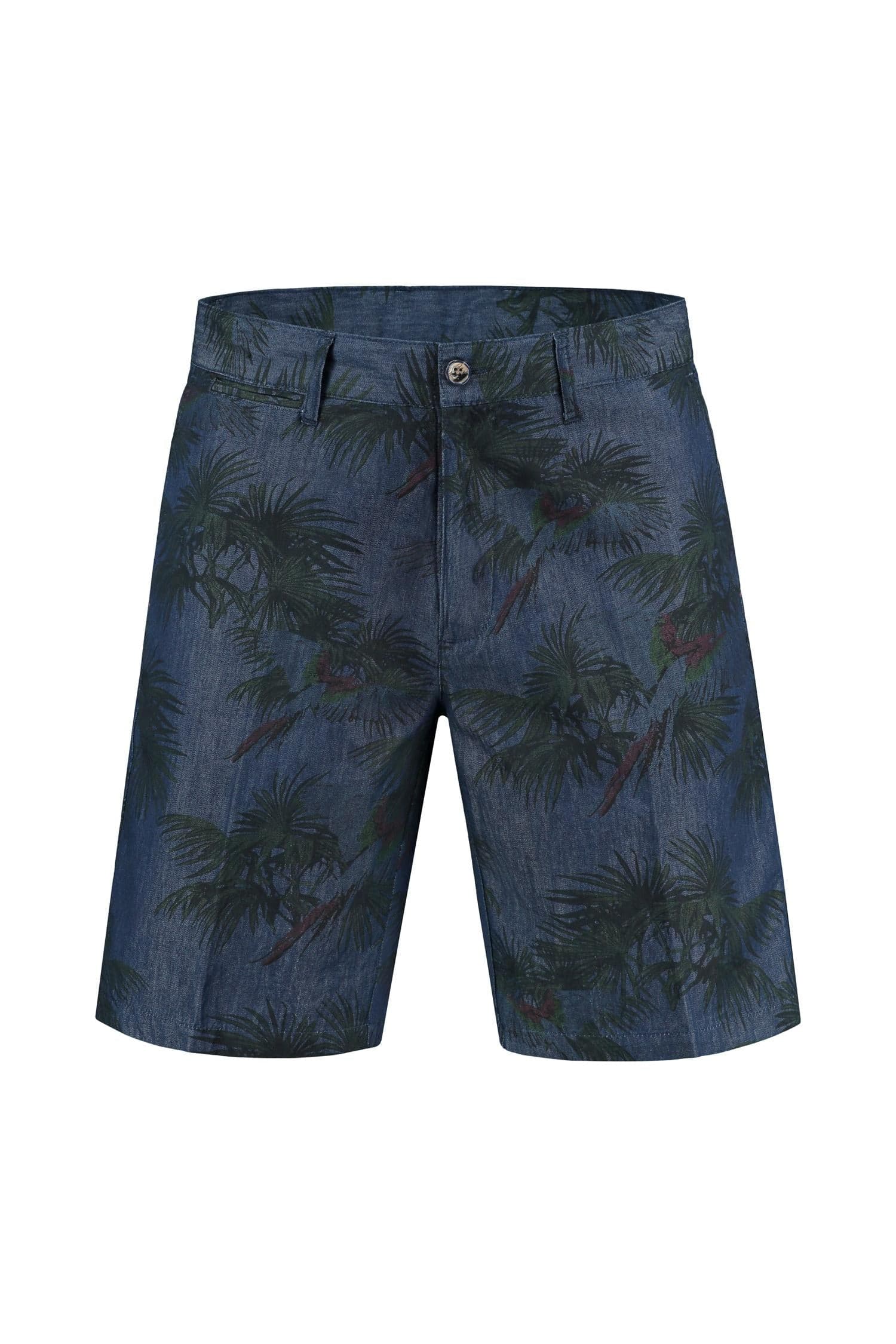 Bermuda denim print blauw — afbeelding 4