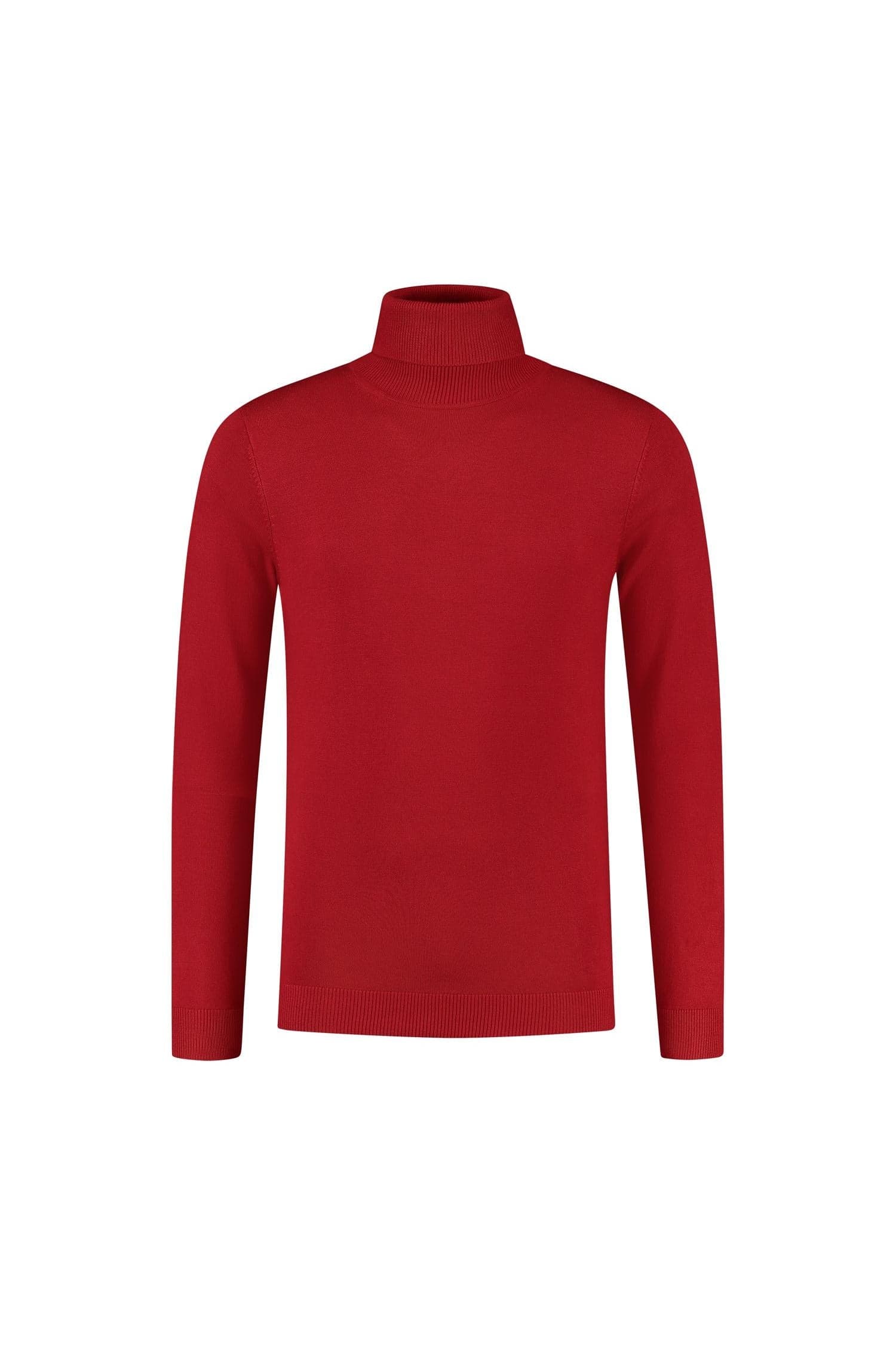 Coltrui rood, ademend weefsel, warm en comfortabel, perfect voor de koude dagen.