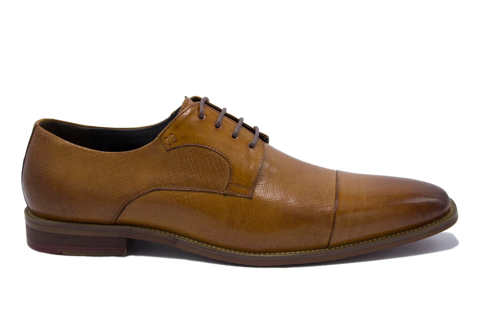 Schnürschuh strukturiert gemustert — afbeelding 6